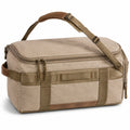 Borsa da viaggio 45 x 25 x 28 cm in tessuto beige con tracolla regolabile e tasche con zip